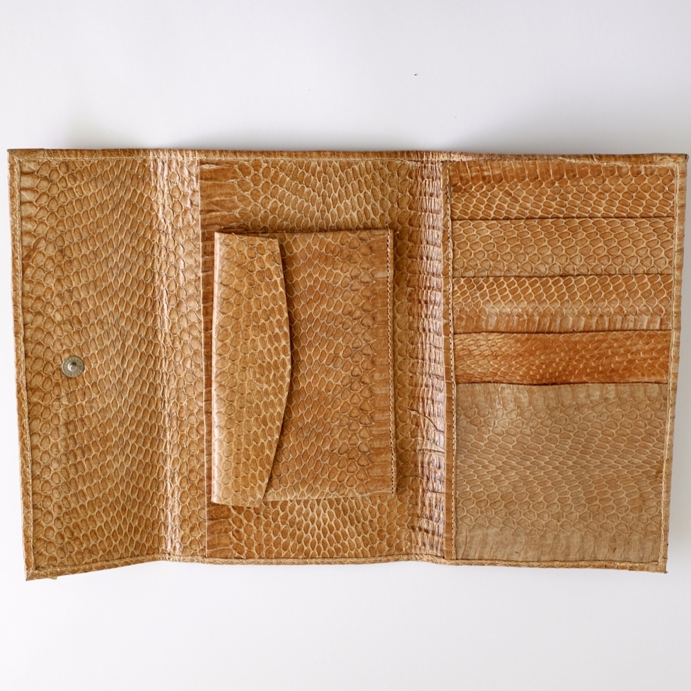 Genuine Real Python Snake Skin Leather Wallet - Picture 4 of 4